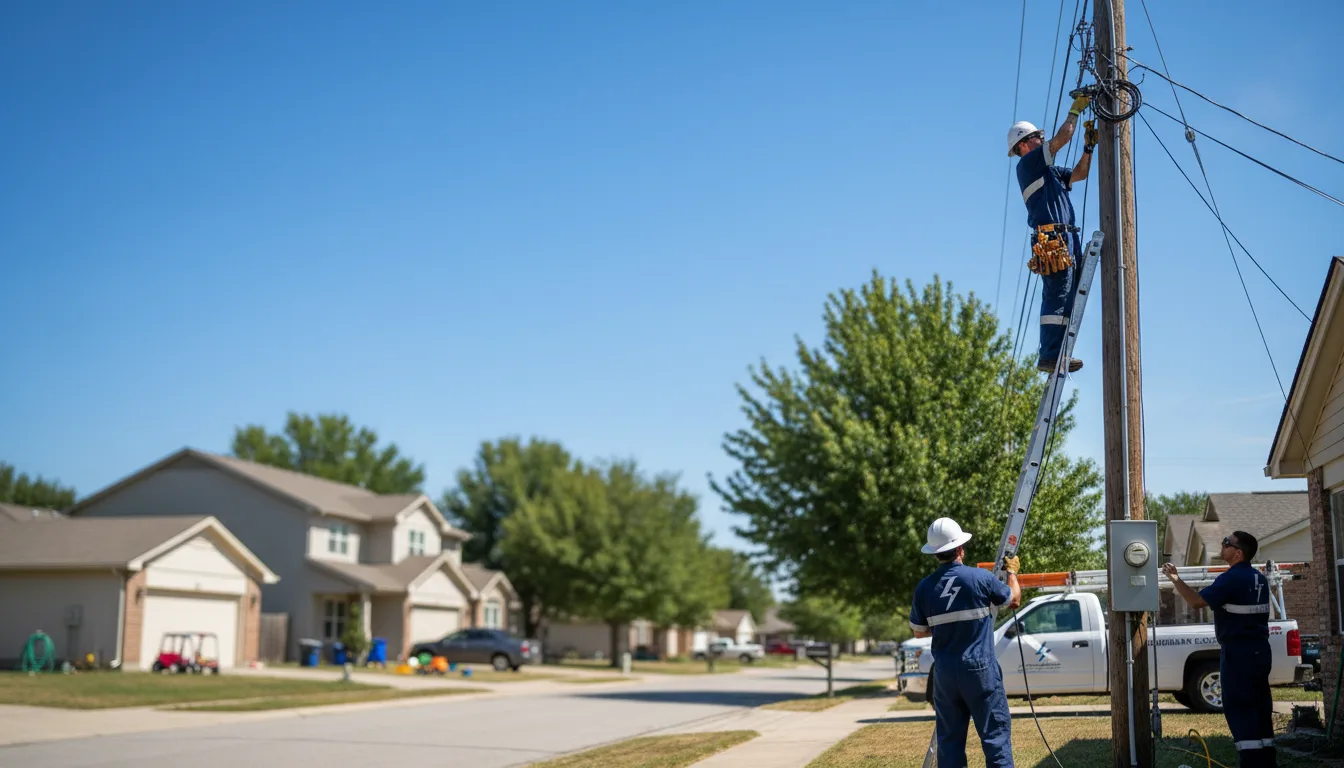Residential electrician providing installation services in Chaplin, CT